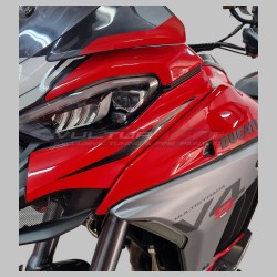 Decorative profiles for side cover airbox tip - Ducati Multistrada V4