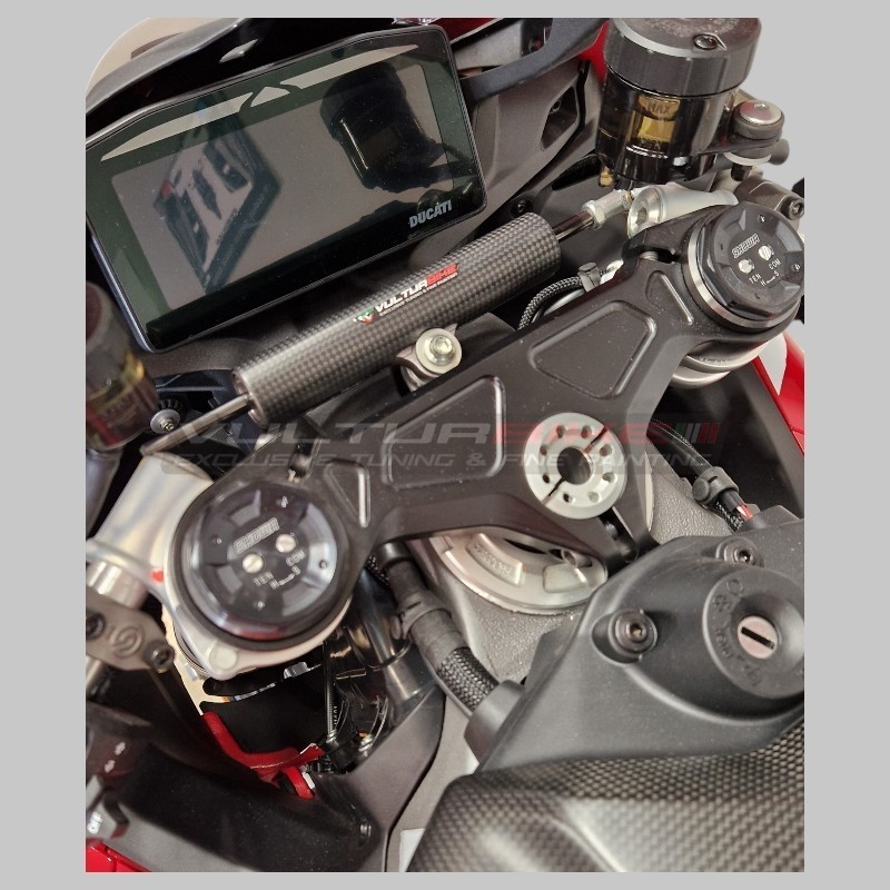 Cache amortisseur de direction en fibre de carbone - Ducati Panigale V4 2025