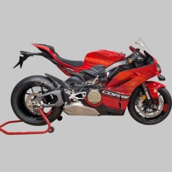 Complete "racing" adhesive graphic set for fairings Ducati Panigale V4