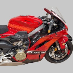 Complete "racing" adhesive graphic set for fairings Ducati Panigale V4