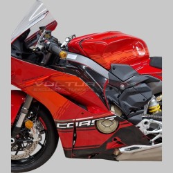 Orange sticker set for fairings, tank and tail Ducati Panigale V4