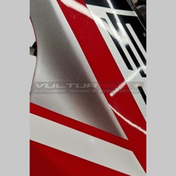 Schwarz-silbernes Nummernschild für Ducati Panigale V4 Windschutzscheibe