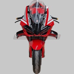 Schwarz-silbernes Nummernschild für Ducati Panigale V4 Windschutzscheibe