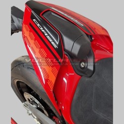 Black - orange sticker set for tail Ducati Panigale V4