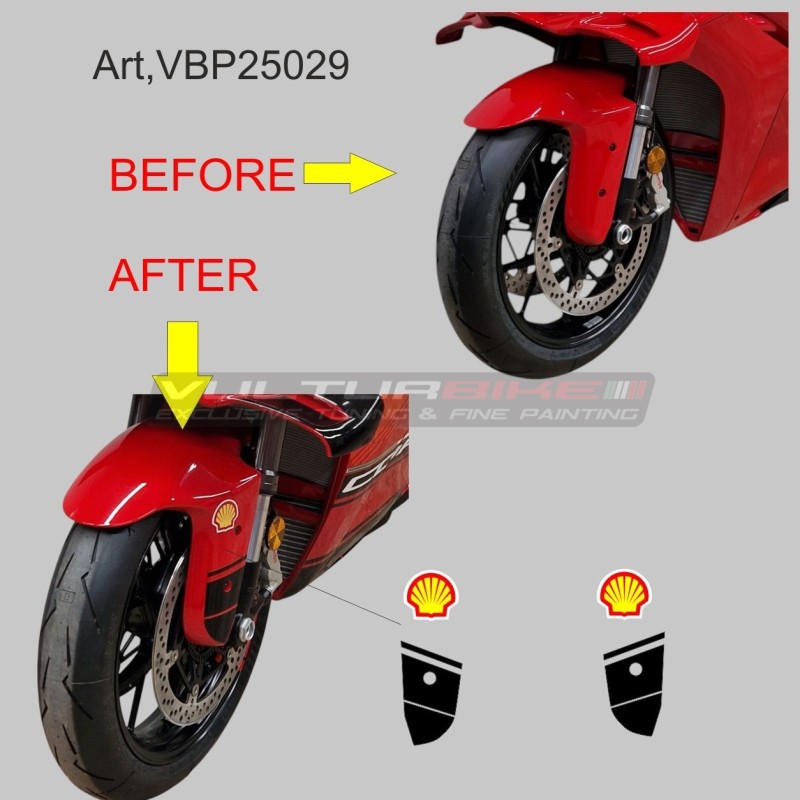 Éléments décoratifs pour aile avant Ducati Panigale V4