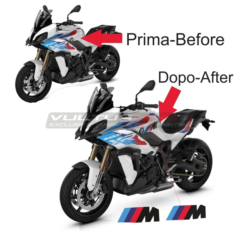 Complementary decorative stickers for tanks - BMW S1000XR / M