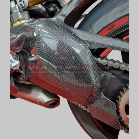 Carbon-Schwingeabdeckung komplett mit Schiebern|FULLSIXCARBON - Ducati Panigale V4 / V4S / V4R