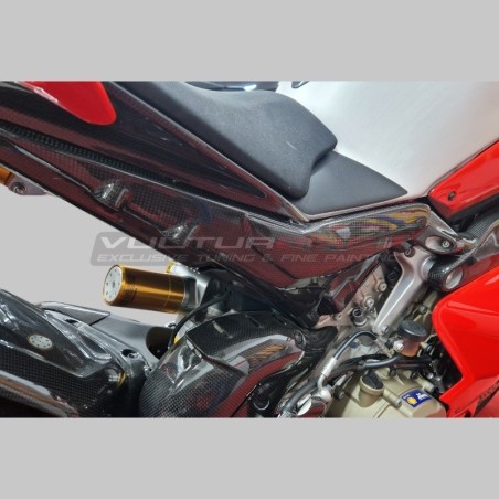 Protecteurs de cadre sous-est de carbone|FULLSIXCARBON - Ducati Panigale V4 / V4S / V4R