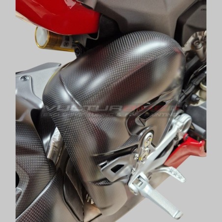 Original Ducati Panigale / Streetfighter V4 manifold exhaust protection - carbon