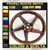 Kit 18 universal colored stickers for wheels