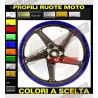 Kit 18 universal colored stickers for wheels