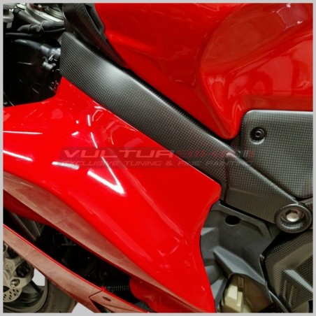 Cubierta de protección de cuadro Panigale izquierda y derecha Ducati / Streetfighter V4 - carbono