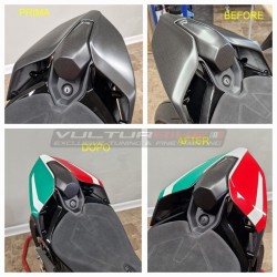 Tricolor design stickers set for tail - Ducati Panigale and streetfighter V4