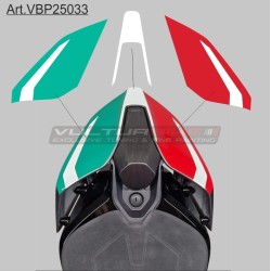 Tricolor design stickers set for tail - Ducati Panigale and streetfighter V4