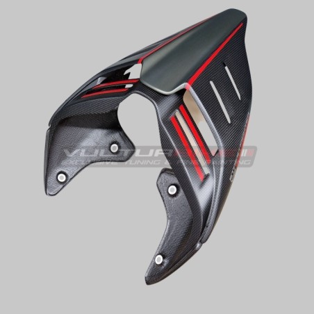 Nueva línea de cola de carbono para Ducati Streetfighter V2 verde tormenta