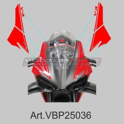 Single-color sticker set - Panigale V4 Ducati windshield