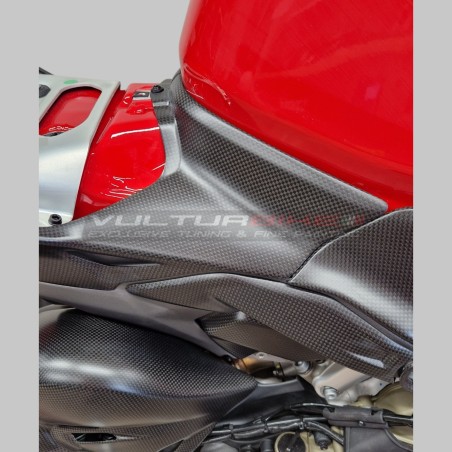 Seitenteile aus Kohlefaser unter dem Heck - Ducati Panigale V4