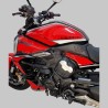 Kit adesivi completo design inedito rosso argento - Ducati Diavel V4