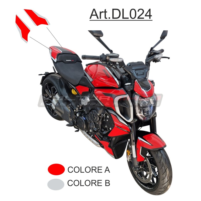 Set adesivi bicolore per codone - Ducati Diavel V4
