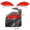 Silver Red Tank Sticker Kit - Ducati Diavel V4