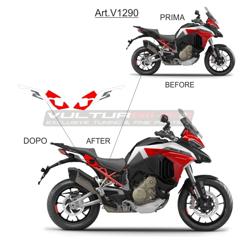 Speedo Angels Kit Protezione Schermo Per Cruscotto Ducati Multistrada V4S (2021-), 2 Pellicole Trasparenti E 2 Antiriflesso