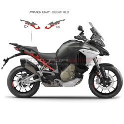 Juego de calcomanías debajo del paso de rueda - Ducati Multistrada V4 / V4S gris aviador