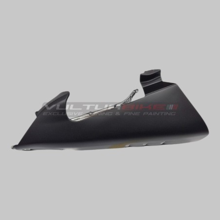Extensión de carenados inferior de fibra de carbono para escape de carreras - Ducati Panigale V4 / V4S