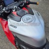 Tapa del depósito de carbono efecto aluminio cepillado - Ducati Panigale V4 / V4S & Streetfighter V4 / V4S
