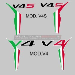 Pegatinas tricolor para paneles laterales - Ducati Multistrada V4/V4S