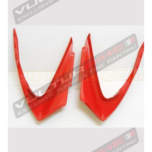 Déflecteurs aérodynamiques rouges pour bulle - Ducati Panigale 899/1199 