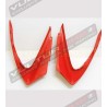 Déflecteurs aérodynamiques rouges pour bulle - Ducati Panigale 899/1199 