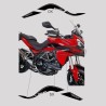 Kit autocollants carénages latéraux - Ducati Multistrada 1200 / 1200S année 2010 / 2014