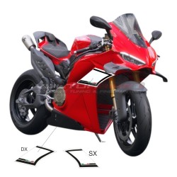 Par de pegatinas de nuevo diseño para paneles laterales - Ducati Panigale V4 / V4S