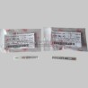 Paire d’autocollants logo original Ducati graphite avec drapeau tricolore