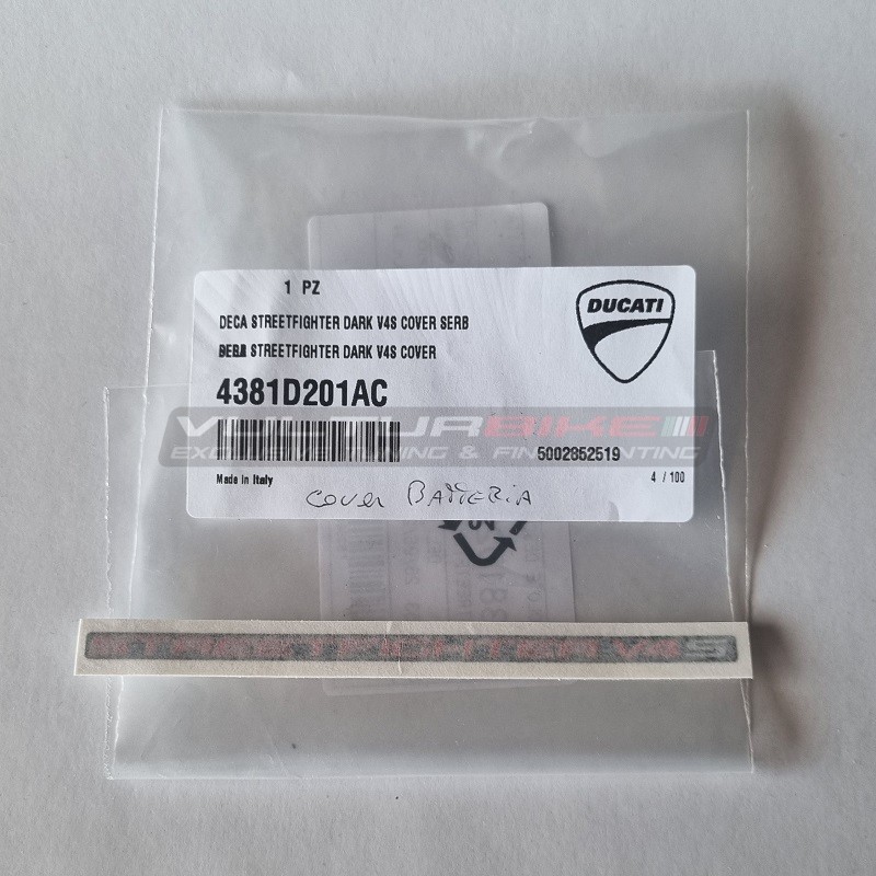 Original Ducati Sticker for Battery Cover - Ducati Streetfighter V4S