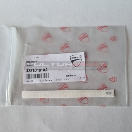 Pegatina blanca Ducati original para carenado lateral inferior - Ducati Streetfighter V4S
