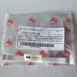Original Ducati white sticker for battery cover - Ducati Streetfighter V4S