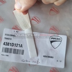 Autocollant blanc original Ducati pour carénage inférieur - Ducati Streetfighter V4