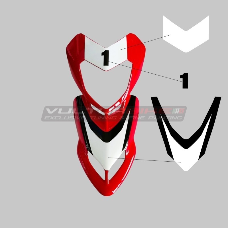 Set de stickers pour bulle - Ducati Hypermotard 796 / 1100