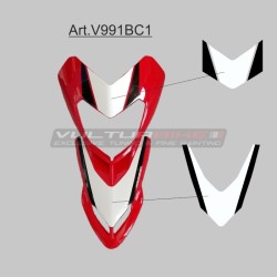 Schwarz-weiße Windschutzscheibenaufkleber - Ducati Hypermotard 796 / 1100