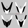 Windschutzscheibe Aufkleber Set - Ducati Hypermotard 796 / 1100