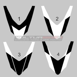 Black and white windshield stickers - Ducati Hypermotard 796 / 1100