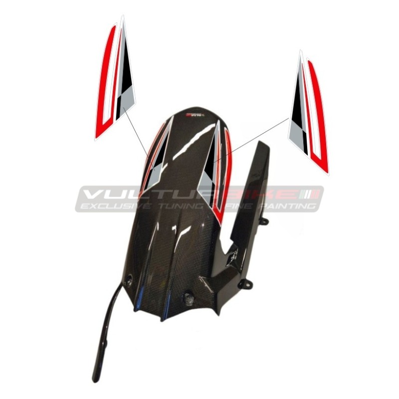 Par de pegatinas para guardabarros trasero - Ducati Multistrada