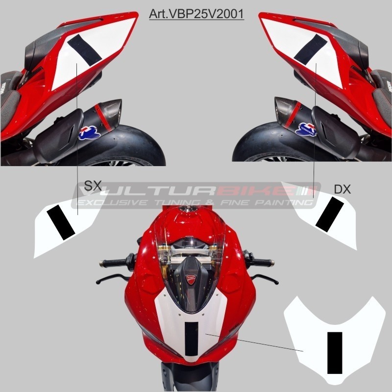 Number plates for windshield and tail - Ducati Panigale V2 / V2S