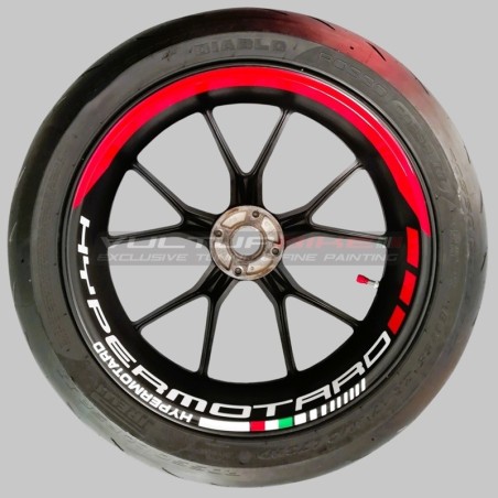 Motorrad Felgenaufkleber Set - Ducati Hypermotard