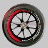 Motorrad Felgenaufkleber Set - Ducati Hypermotard