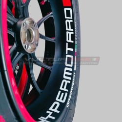Motorrad Felgenaufkleber Set - Ducati Hypermotard