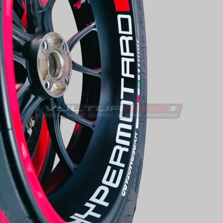 Juego de pegatinas para ruedas de motocicleta - Ducati Hypermotard