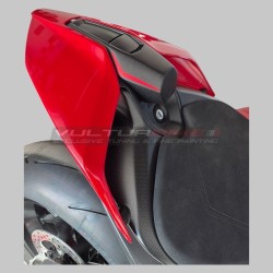Elongated carbon seat pad - Ducati Panigale and Streetfighter V4 / V4S