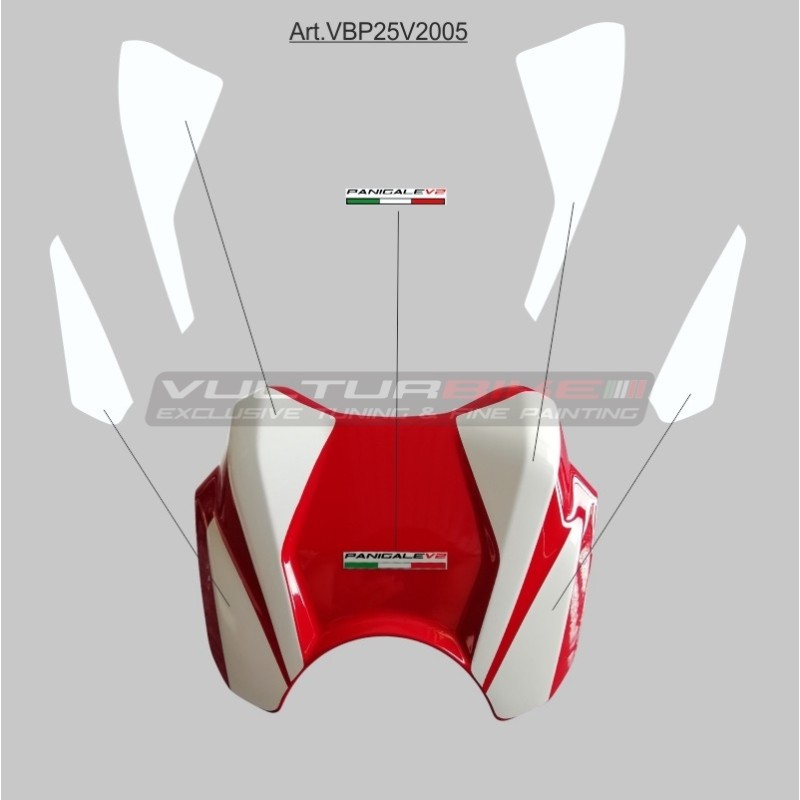 Aufkleberset für Batteriedeckel - Ducati Panigale / Streetfighter V2